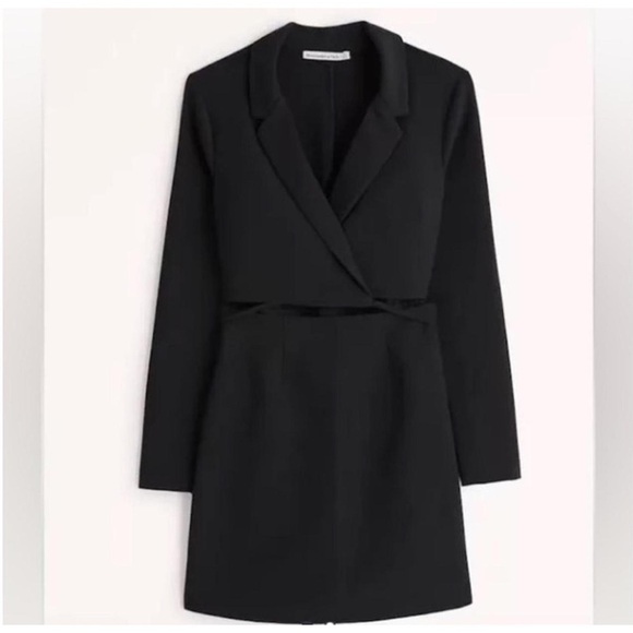 Abercrombie & Fitch Dresses & Skirts - NWT ABERCROMBIE & FITCH Elegant Black Women's Blazer Cut Out Dress (S)